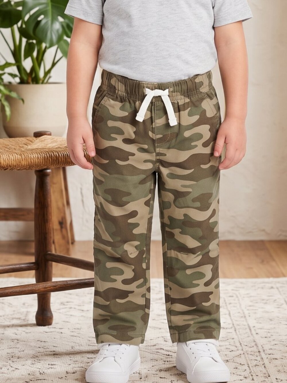 NWT | Carter's Baby Toddler Boy Camouflage Print Pull-On Casual Twill Pants | 3T